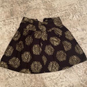 Gap kids Gold & Black Holiday Skirt